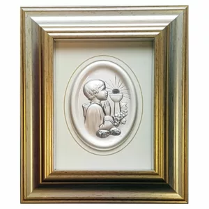 Obrazek Komunia Chłopiec  20x24 cm srebro 925